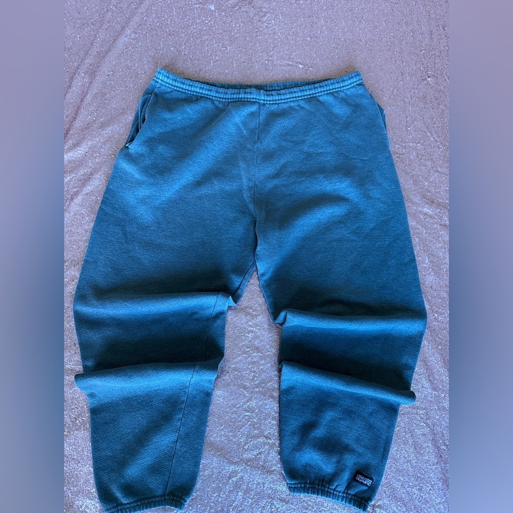 Vtg 90s USA Olympics Mens Medium Distressed Cuffed Sweatpants Joggers Gray USA L